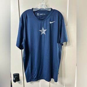Nike Men's On Field Dallas Cowboys Dri-Fit Hypercool Blue Stretch Crew neck